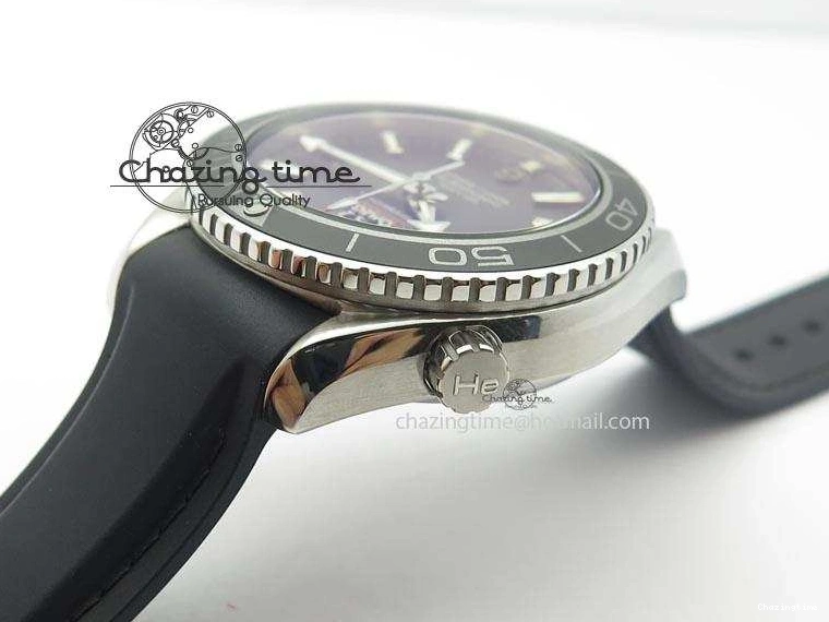1218 Colorful Planet Ocean SS Bp Maker 45mm Black Bezel On Black Rubber Strap A 8219